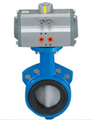 pneumatic soft sealing butterfly valve(single-action cylinder)